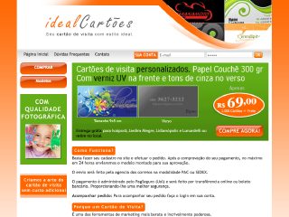 Thumbnail do site Ideal Cartes