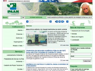 Thumbnail do site IPAAM - Instituto de Proteção Ambiental do Estado do Amazonas