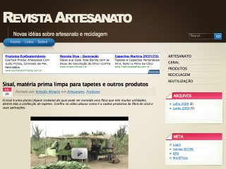 Thumbnail do site Revista Artesanato