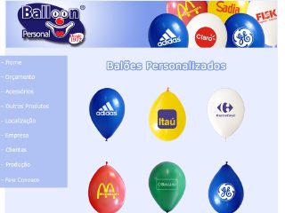 Thumbnail do site Balloon Personal - Bales Personalizados